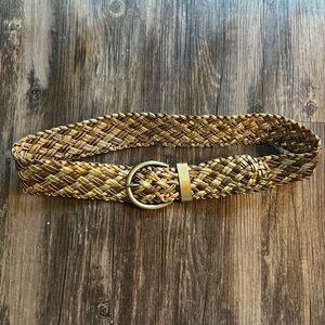 Woven Gold and Bronze Belt